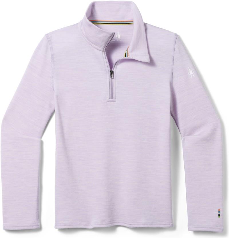 Classic Thermal Merino Base Layer 1/4 Zip - Kids - lavender sky heather 1