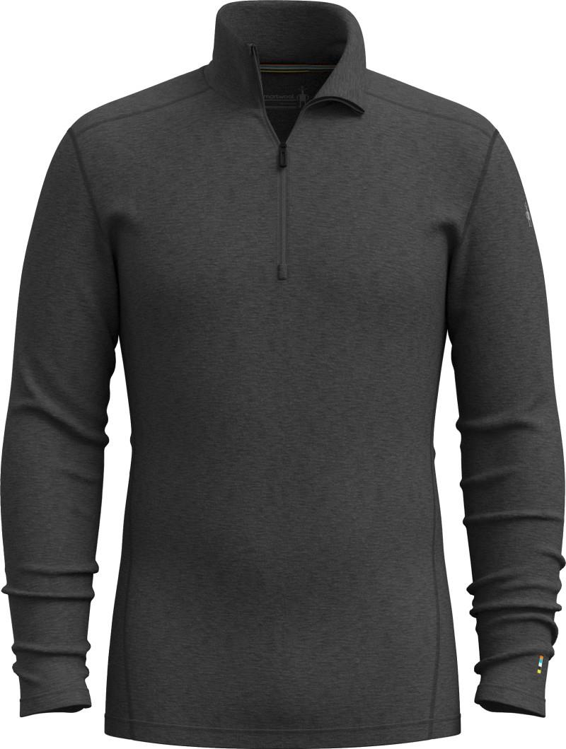 Classic Thermal Merino Base Layer 1/4 Zip - Mens - charcoal heather 1