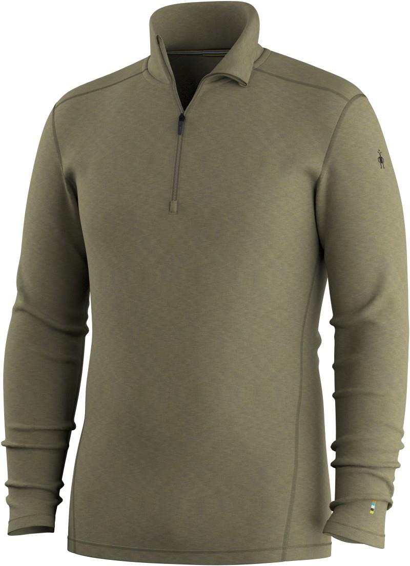 Classic Thermal Merino Base Layer 1/4 Zip - Mens - winter moss heather 1