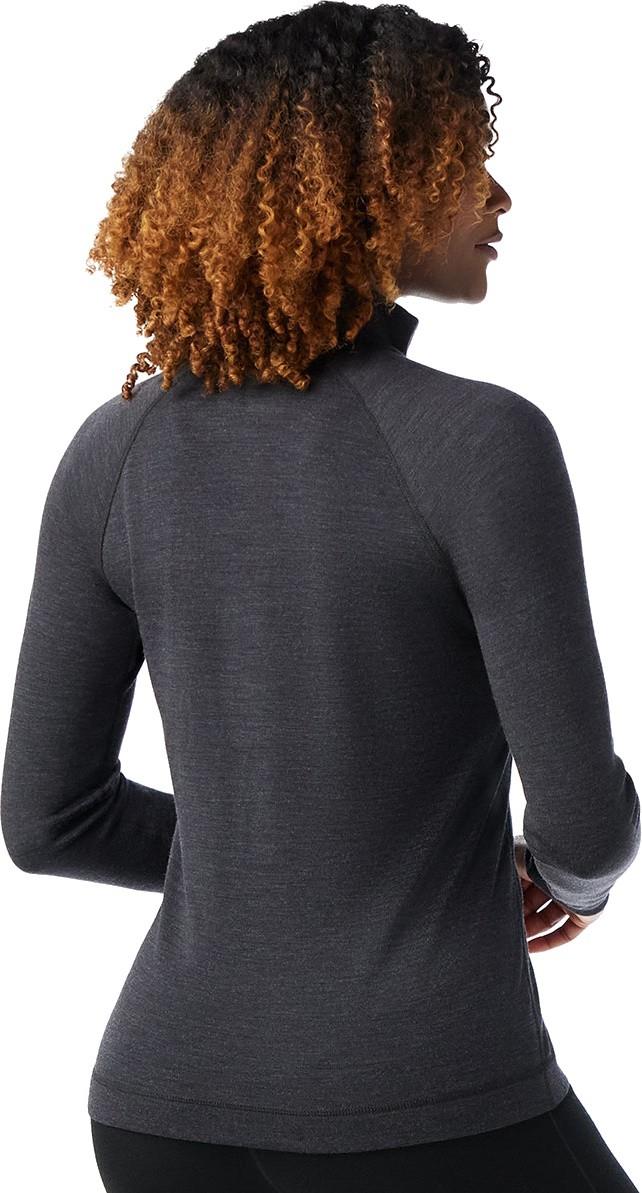 Classic Thermal Merino Base Layer 1/4 Zip - Womens - charcoal heather 1