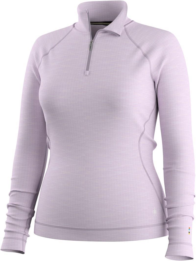 Classic Thermal Merino Base Layer 1/4 Zip - Womens - lavender sky heather 1