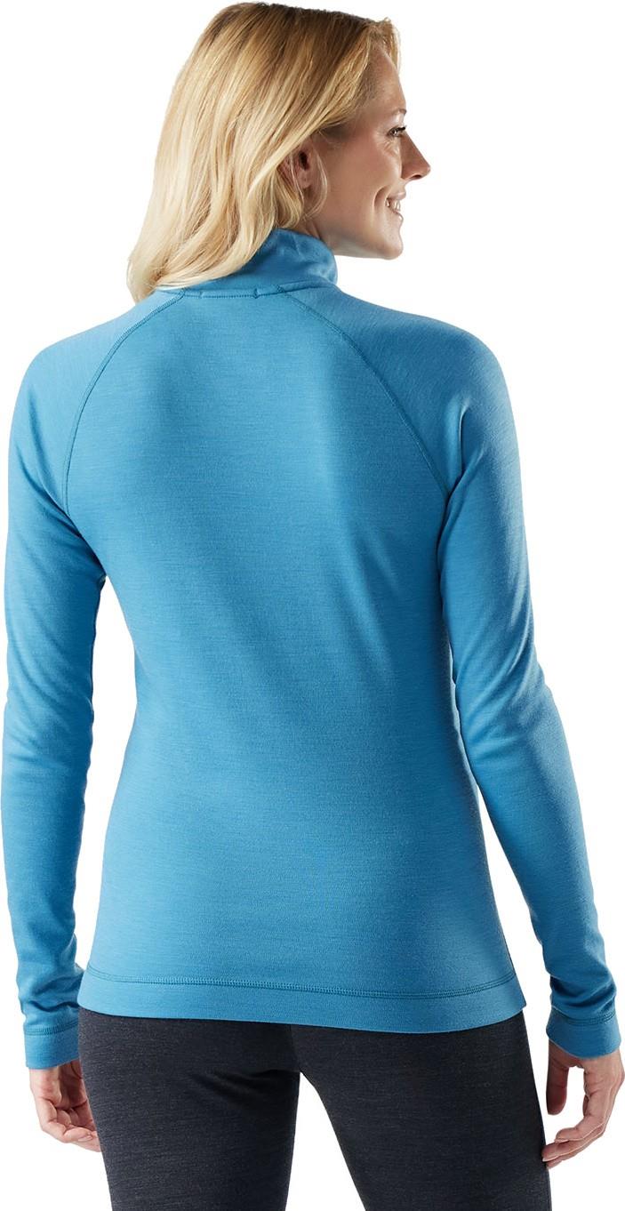 Classic Thermal Merino Base Layer 1/4 Zip - Womens - mineral blue heather 1