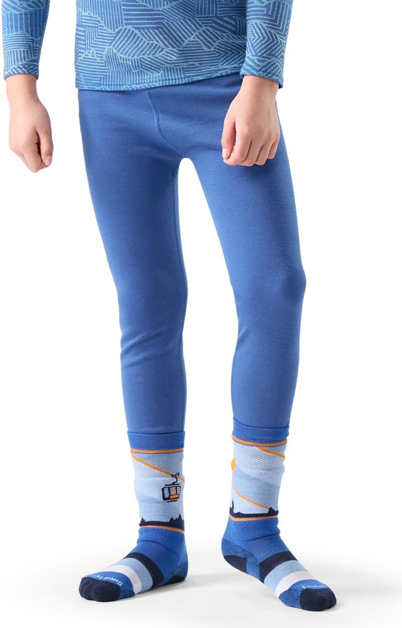 Classic Thermal Merino Base Layer Bottoms - Kids - royal indigo 1