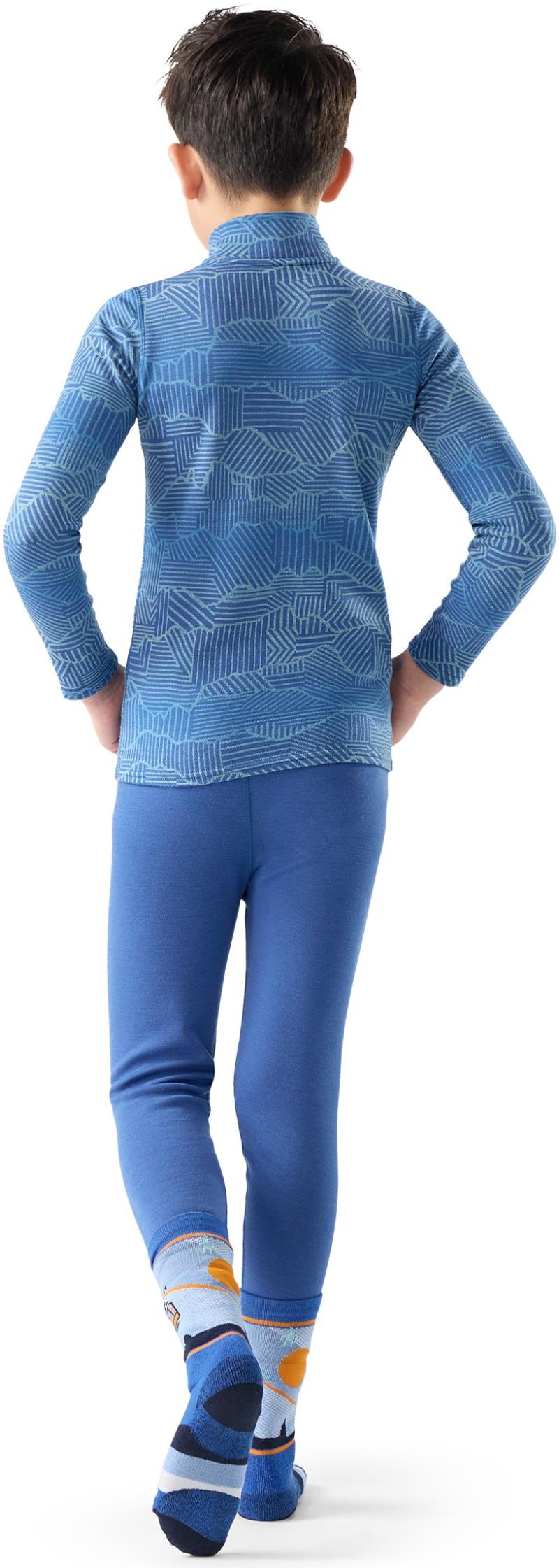 Classic Thermal Merino Base Layer Bottoms - Kids - royal indigo 1