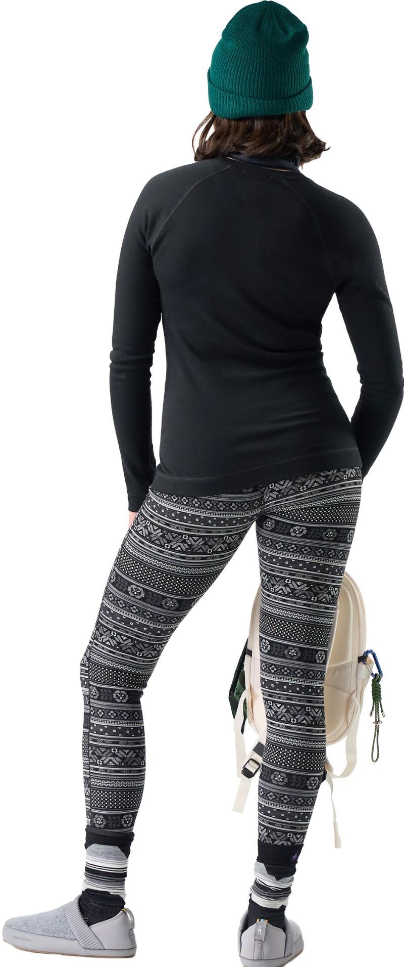 Classic Thermal Merino Base Layer Bottoms - Womens - black fair isle fun 1