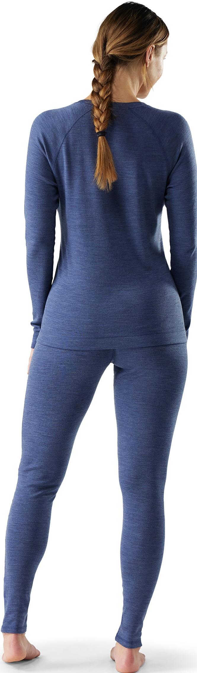 Classic Thermal Merino Base Layer Bottoms - Womens - nightfall blue heather 1