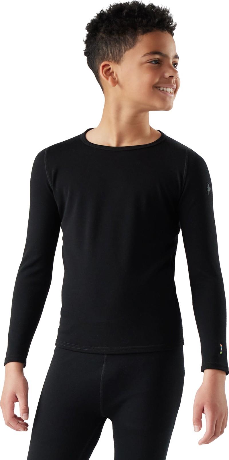 Classic Thermal Merino Base Layer Crew - Kids - black 1