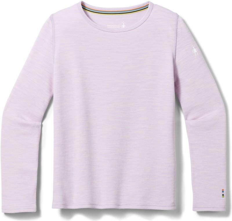 Classic Thermal Merino Base Layer Crew - Kids - lavender sky heather 1