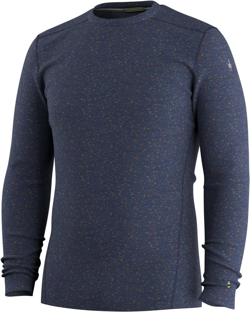 Classic Thermal Merino Base Layer Crew - Mens - deep navy donegal 1