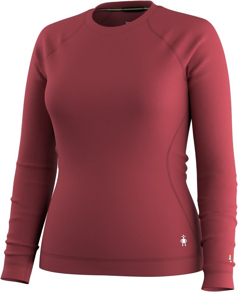 Classic Thermal Merino Base Layer Crew - Womens - cherry lacquer 1