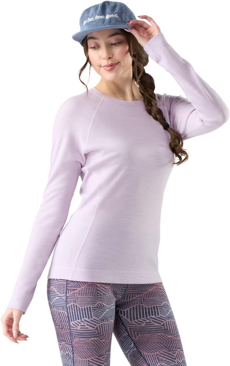 Classic Thermal Merino Base Layer Crew - Womens - lavender sky heather 1