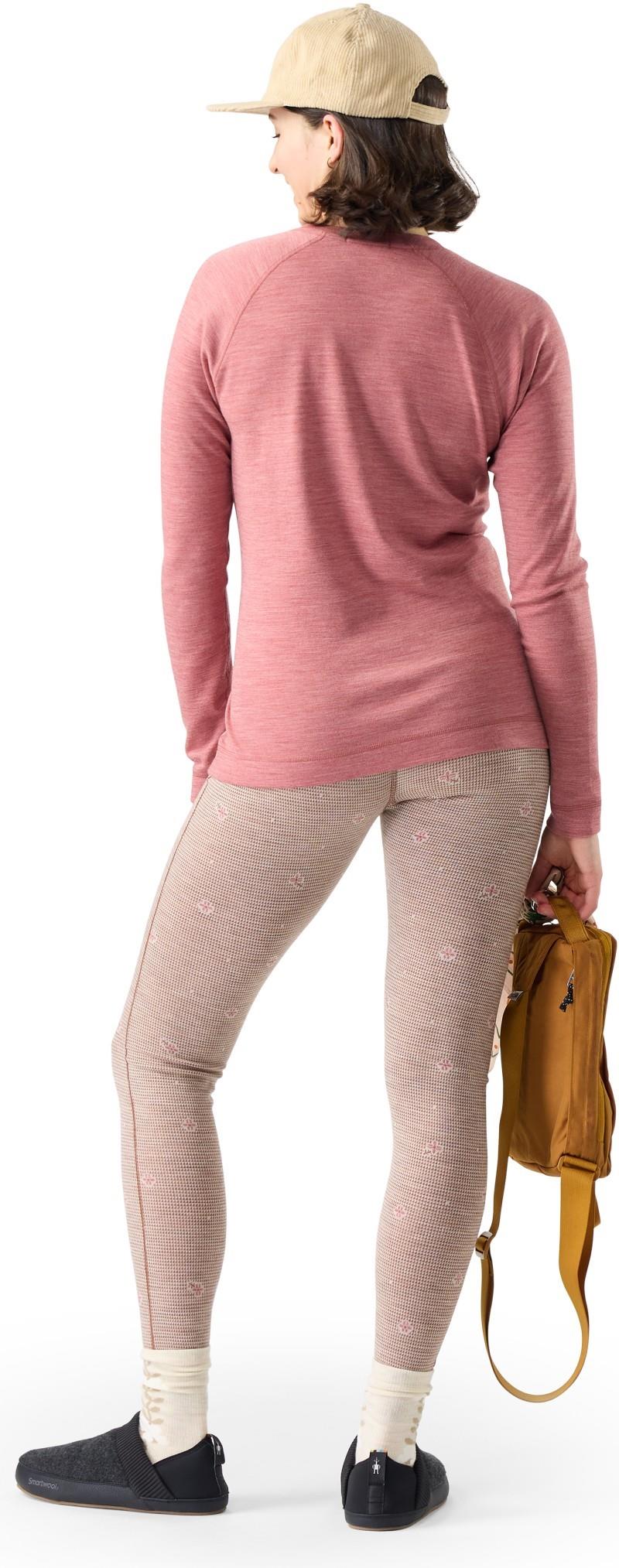 Classic Thermal Merino Base Layer Crew - Womens - rosewood heather 1