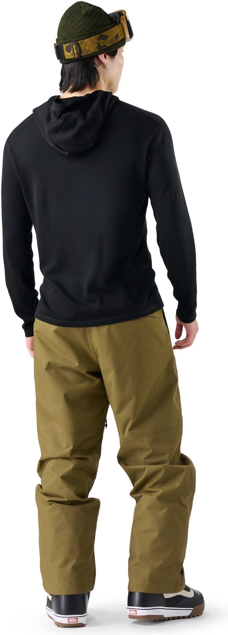 Classic Thermal Merino Base Layer Hoodie - Mens - black 1