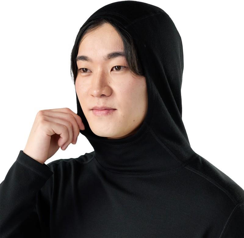Classic Thermal Merino Base Layer Hoodie - Mens - black 1