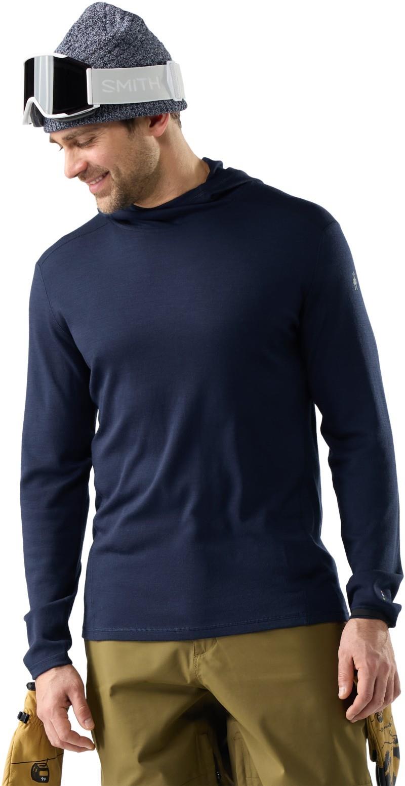 Classic Thermal Merino Base Layer Hoodie - Mens - deep navy 1