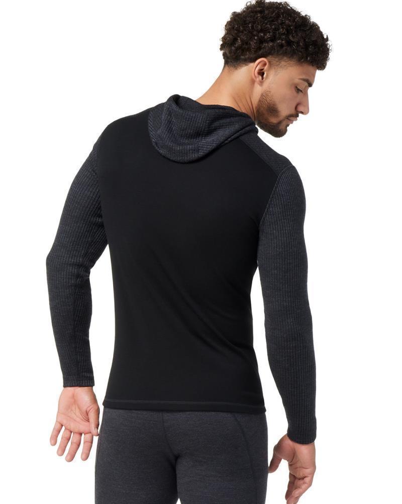 Classic Thermal Merino Base Layer Rib Hoodie - Mens - black 1