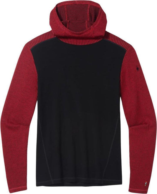 Classic Thermal Merino Base Layer Rib Hoodie - Mens - rhythmic red 1