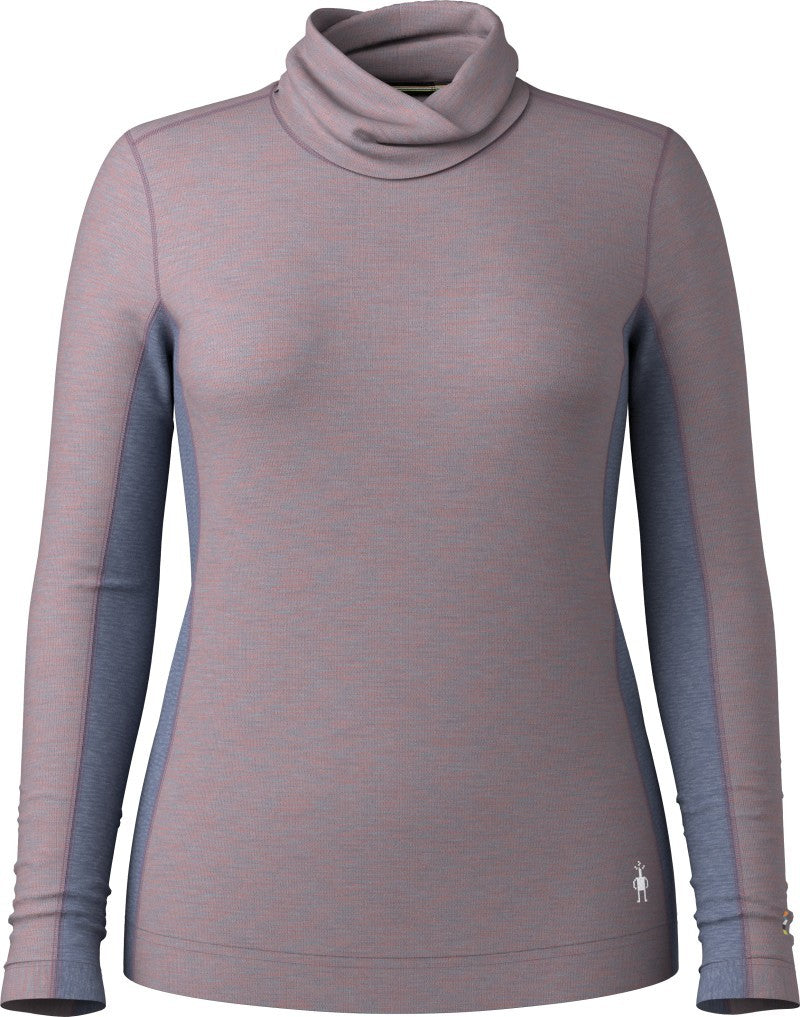Classic Thermal Merino Mock Neck - Womens - chalk violet heather 1