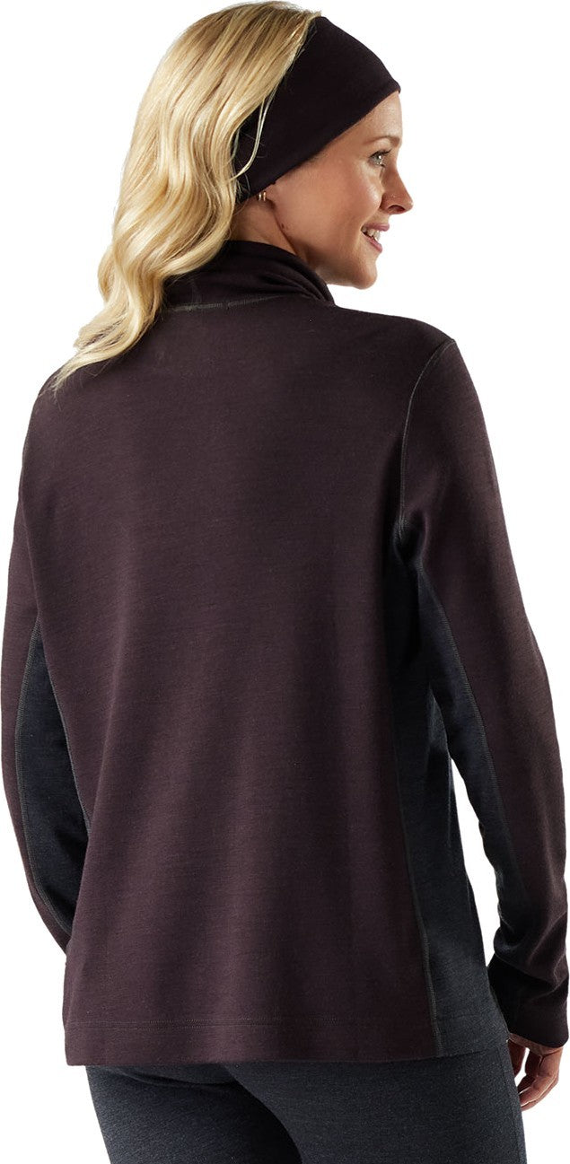 Classic Thermal Merino Mock Neck - Womens - mink heather 1