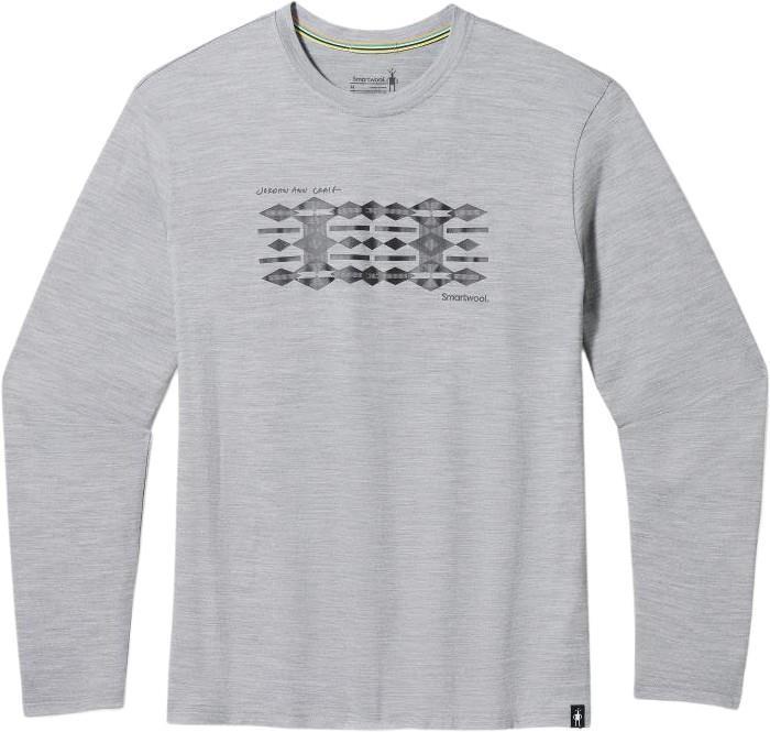 Colliding Clouds Graphic LS Tee - Unisex - Light Gray Heather 1