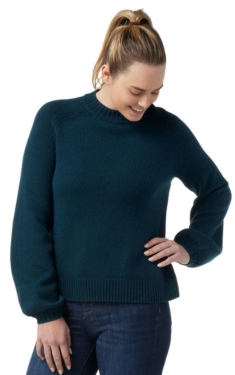 Cozy Lodge Bell Sleeve Sweater - Womens - Twilight Blue Heather 2