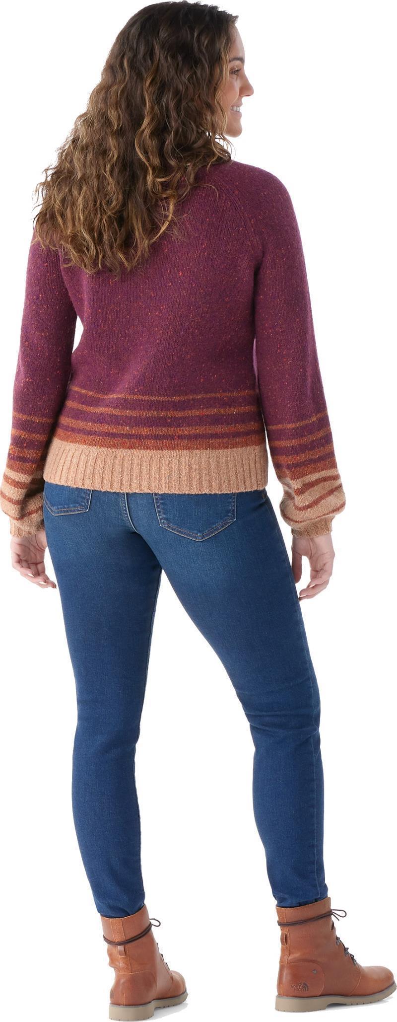 Cozy Lodge Ombre Sweater - Womens - Eggplant Heather 3