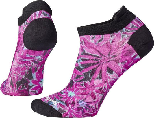 Cycle Zero Cushion Dazed Daisy Print Low Ankle Socks - Womens - Meadow Mauve 1