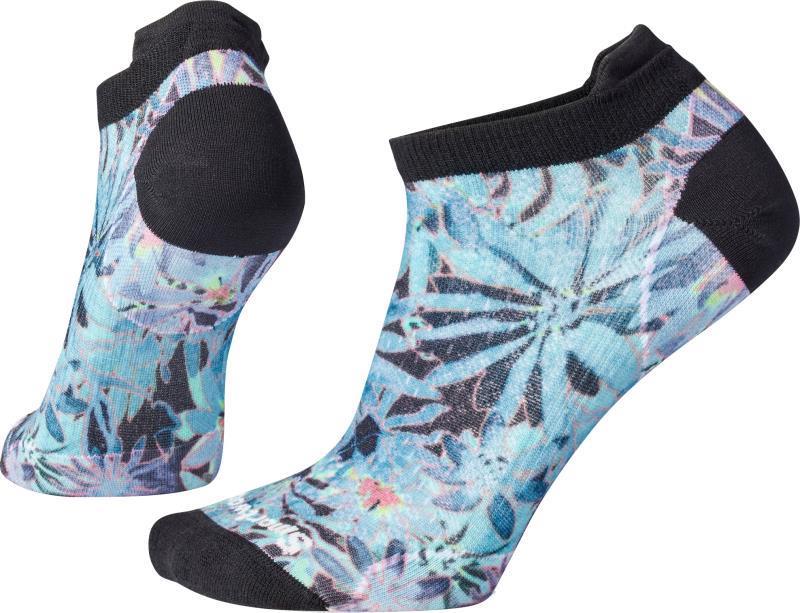 Cycle Zero Cushion Dazed Daisy Print Low Ankle Socks - Womens - Ocean Blue 1