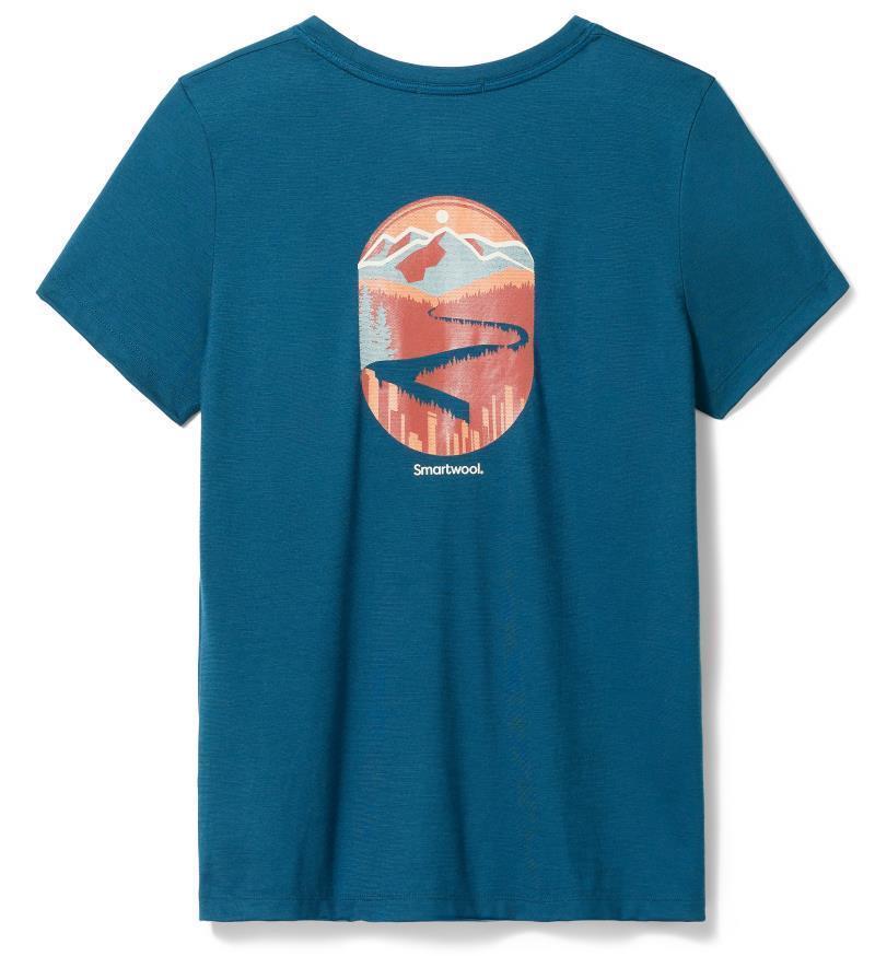 Denver Skyline Graphic SS Tee - Womens - Twilight Blue 2