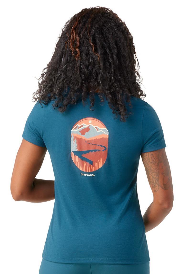 Denver Skyline Graphic SS Tee - Womens - Twilight Blue 4