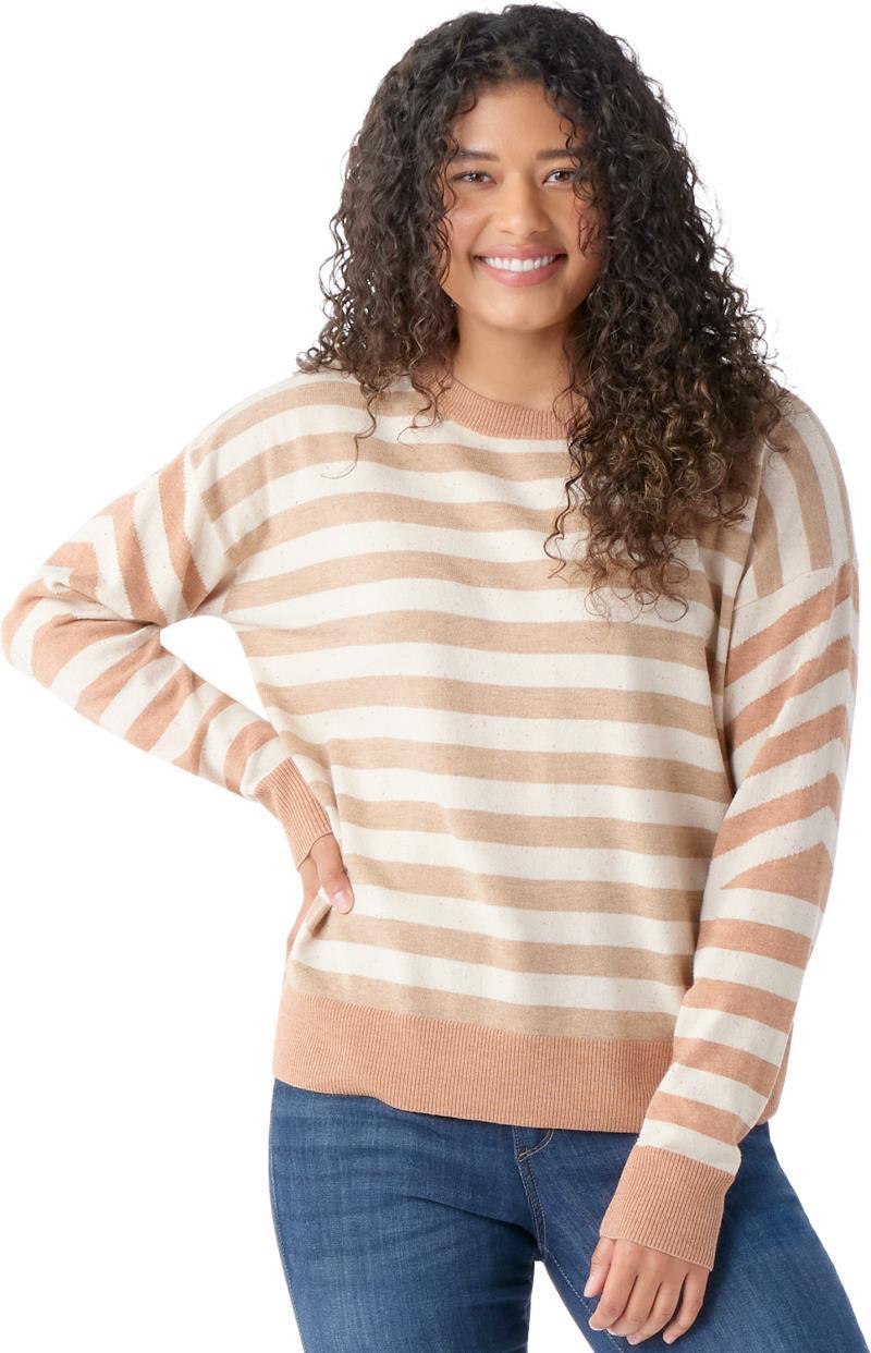 Edgewood Boyfriend Crew Sweater - Womens - Almond Donegal 2