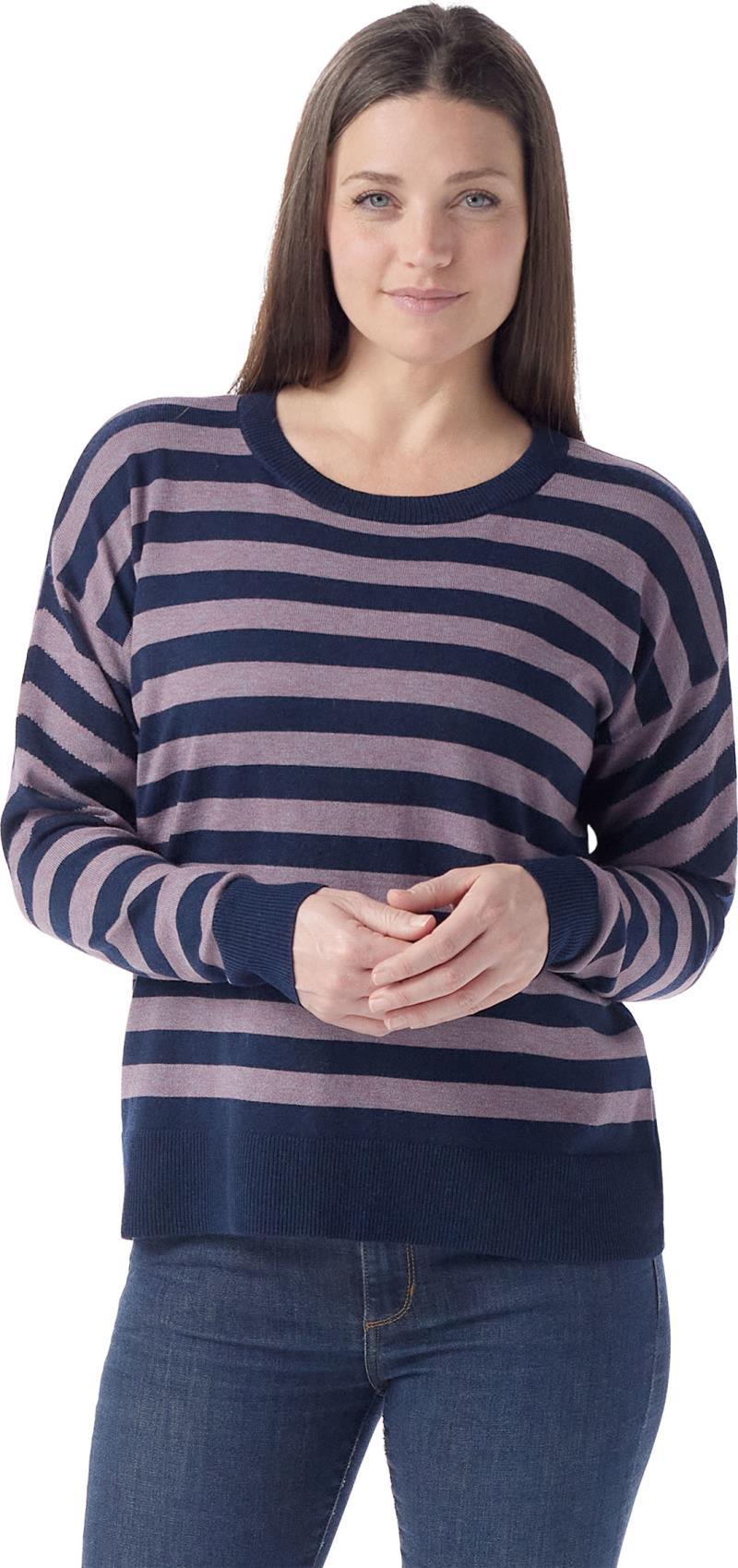 Edgewood Boyfriend Crew Sweater - Womens - Chalk Violet Heather 2