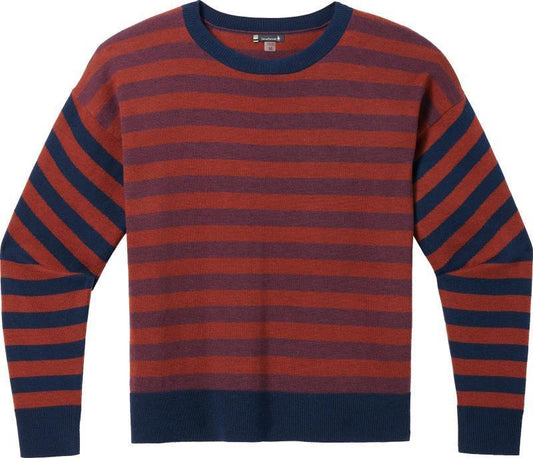 Edgewood Boyfriend Crew Sweater - Womens - Pecan Brown Heather 1