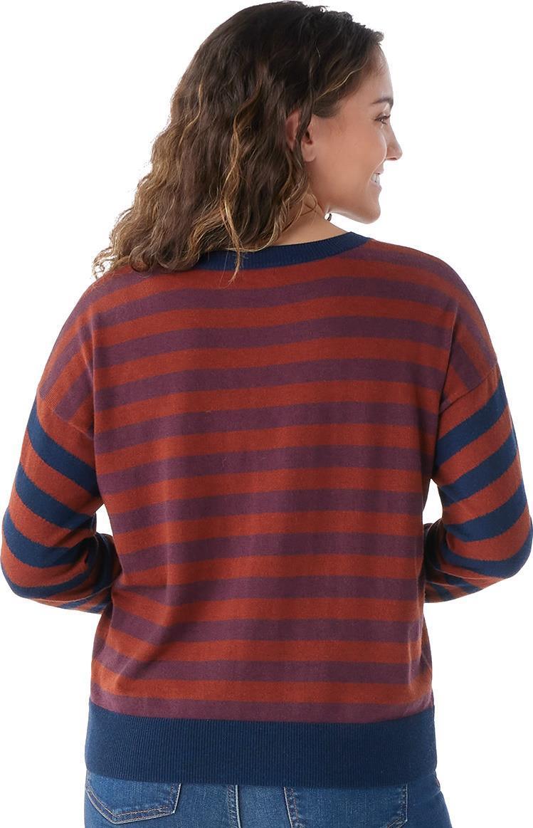 Edgewood Boyfriend Crew Sweater - Womens - Pecan Brown Heather 3