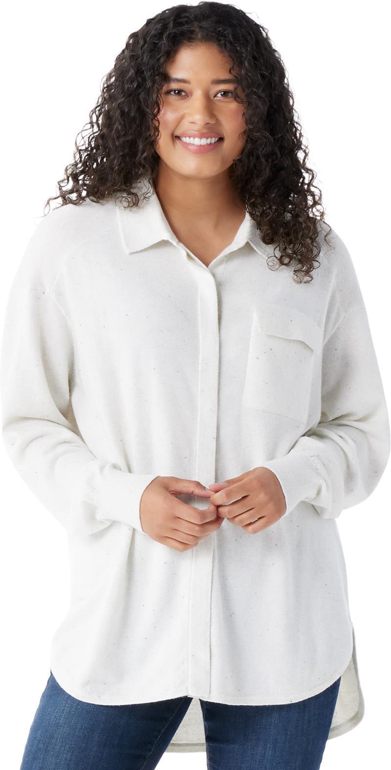 Edgewood Button Down Sweater - Womens - Natural Donegal 2
