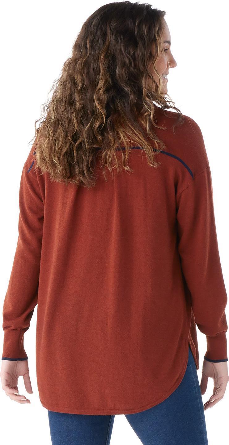 Edgewood Button Down Sweater - Womens - Pecan Brown Heather 3