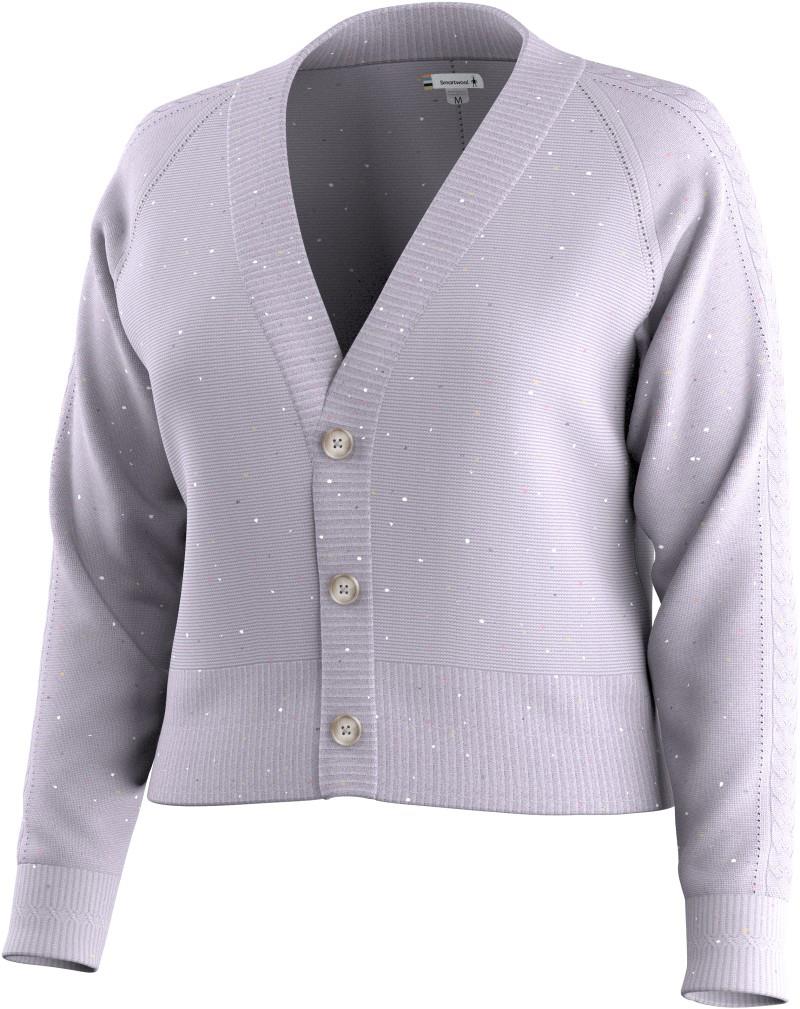 Edgewood Cardigan - Womens - purple storm donegal 1