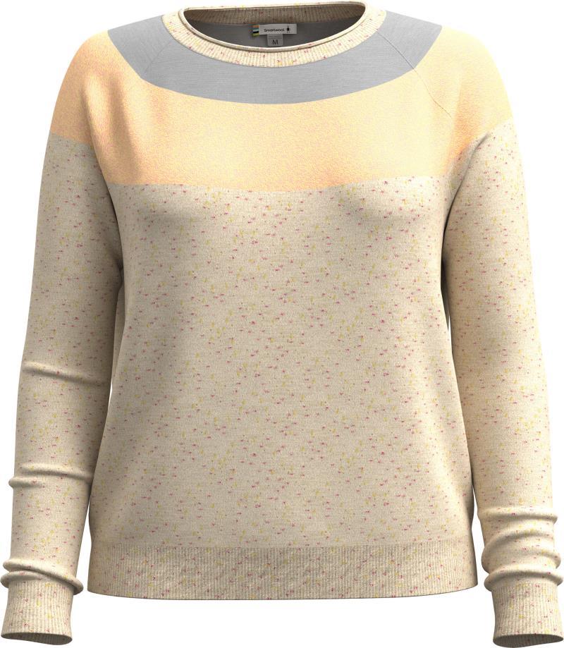 Edgewood Colorblock Crew Sweater - Womens - Almond Donegal 1