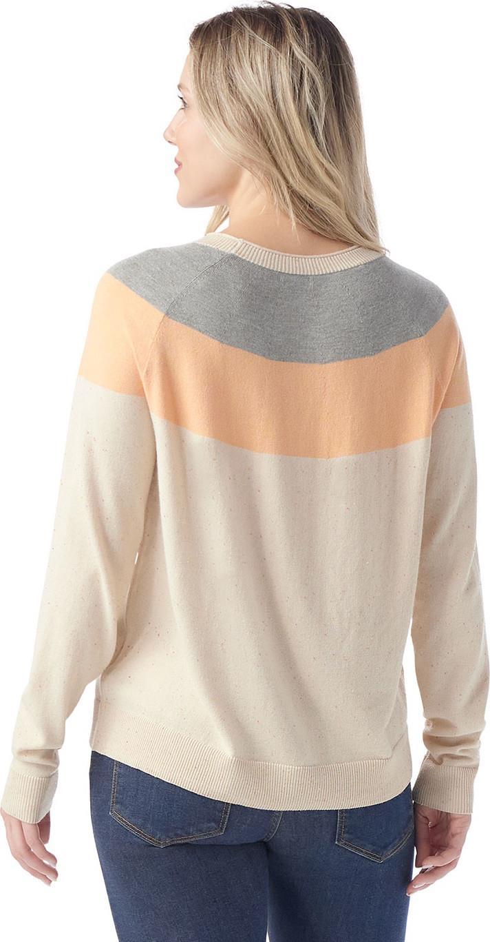 Edgewood Colorblock Crew Sweater - Womens - Almond Donegal 3