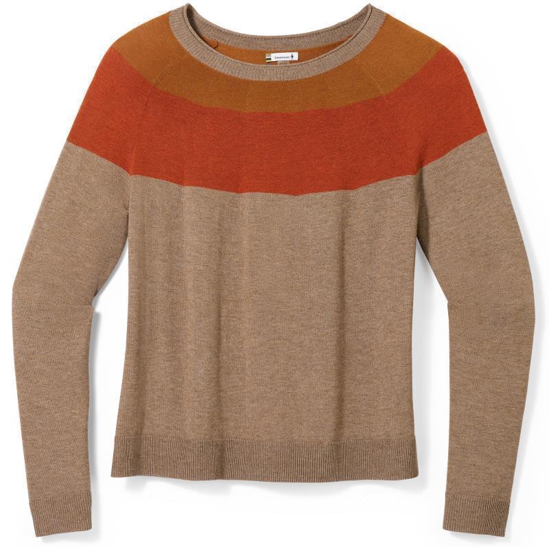 Edgewood Colorblock Crew Sweater - Womens - Flint Heather 1
