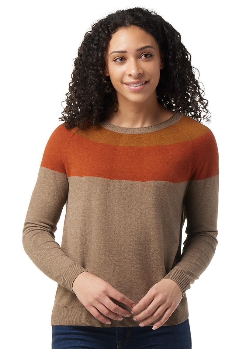 Edgewood Colorblock Crew Sweater - Womens - Flint Heather 2