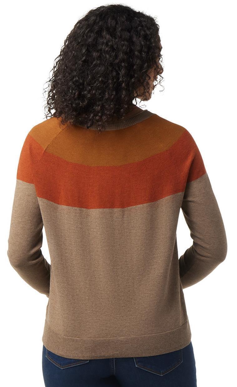 Edgewood Colorblock Crew Sweater - Womens - Flint Heather 3