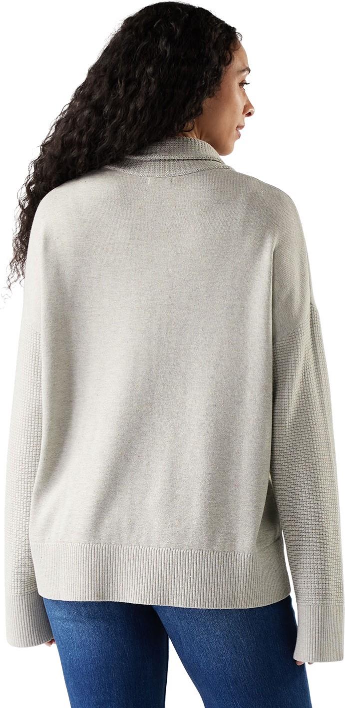 Edgewood Cowl Neck Sweater - Womens - almond / light gray 1