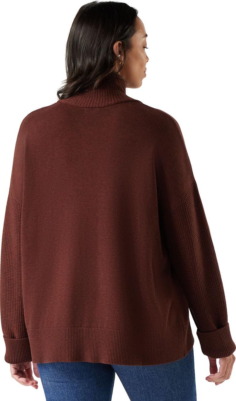 Edgewood Cowl Neck Sweater - Womens - pecan brown / mink 1
