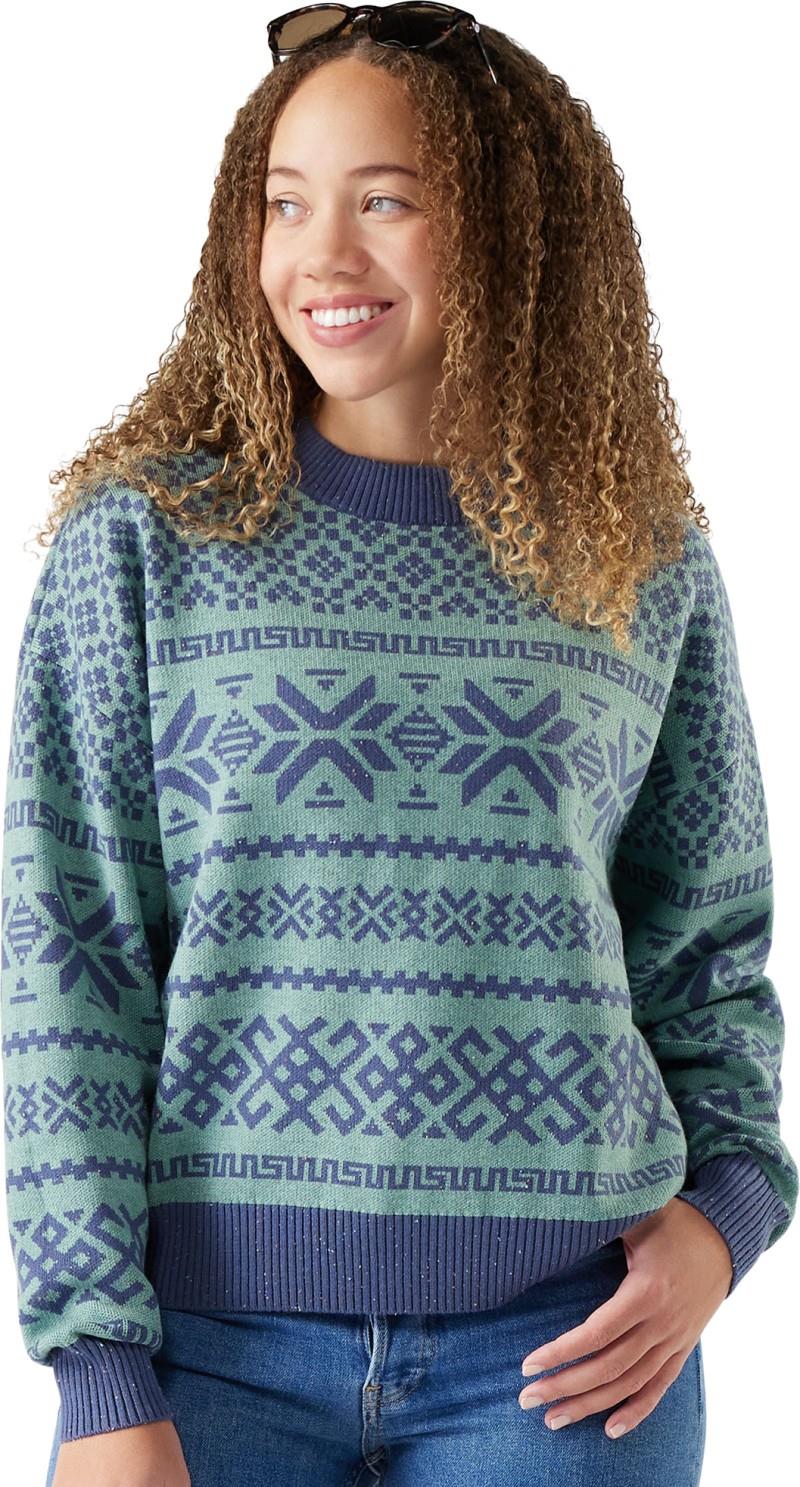 Edgewood Heritage Crew Sweater - Womens - arctic green 1