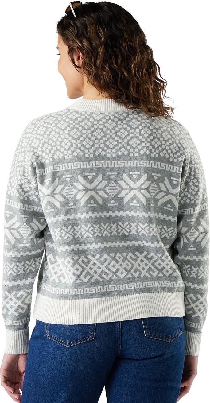 Edgewood Heritage Crew Sweater - Womens - light gray 1