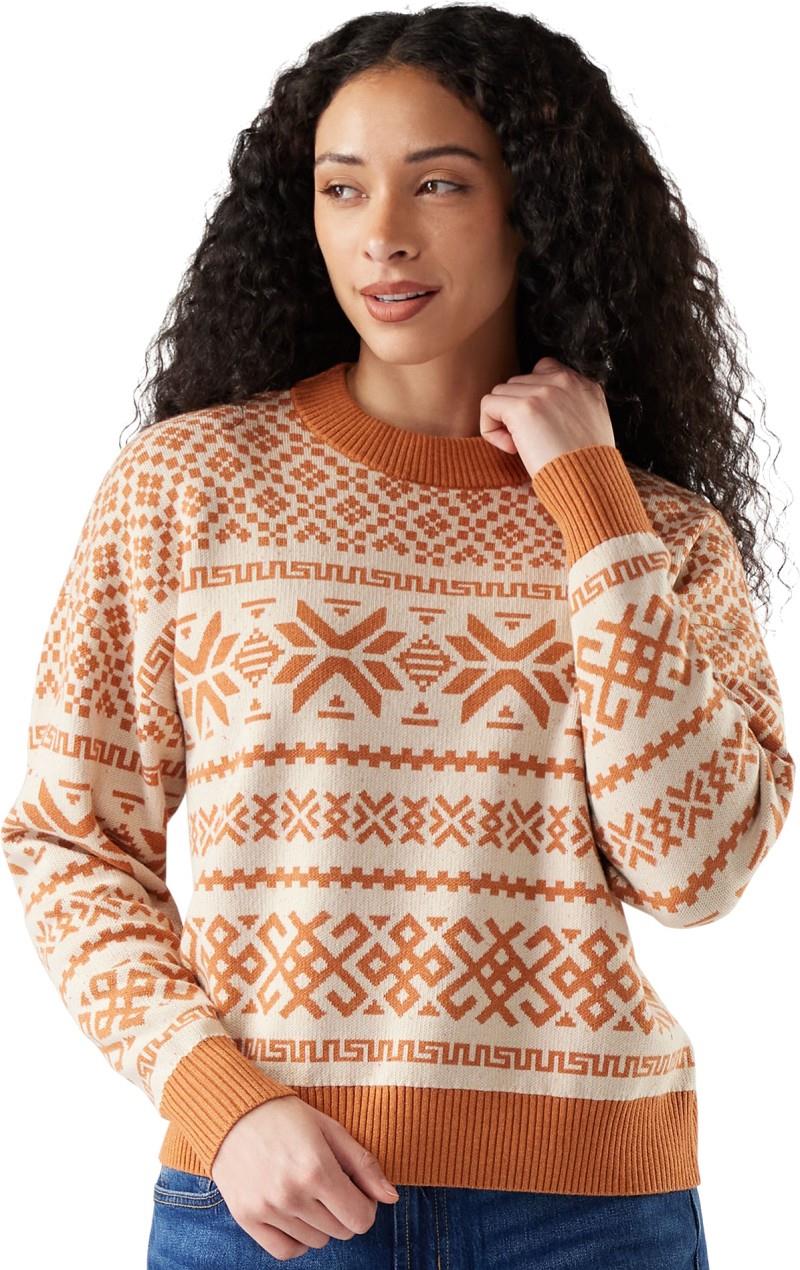 Edgewood Heritage Crew Sweater - Womens - terracotta 1