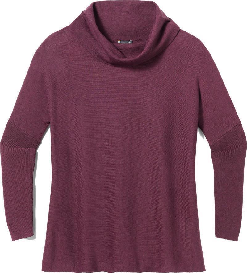 Edgewood Poncho Sweater - Womens - Eggplant Heather 1