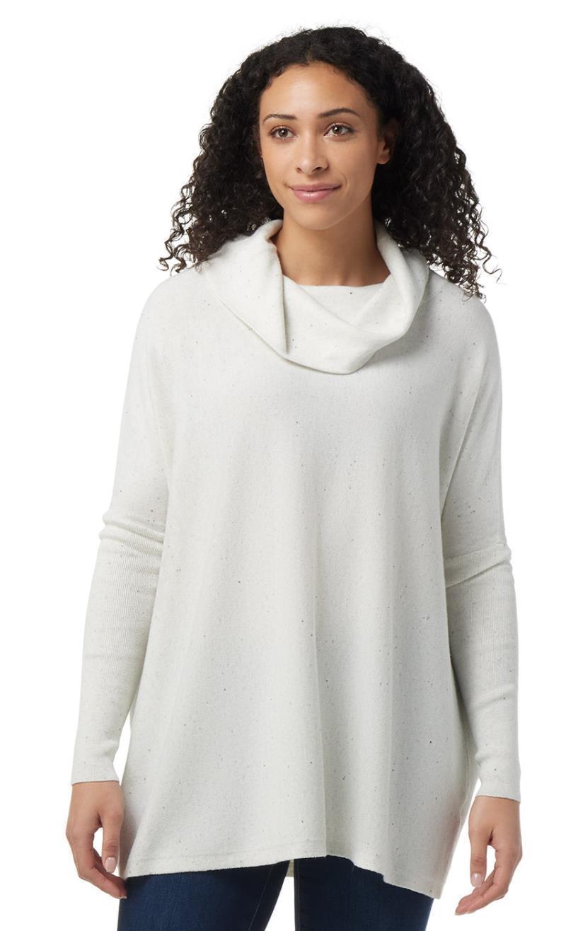 Edgewood Poncho Sweater - Womens - Natural Donegal 2