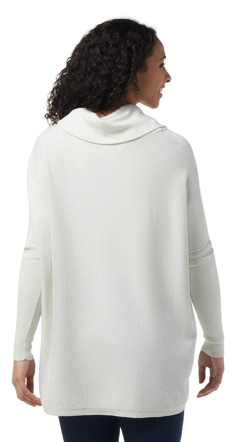 Edgewood Poncho Sweater - Womens - Natural Donegal 3